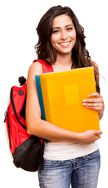 Female student with tablet