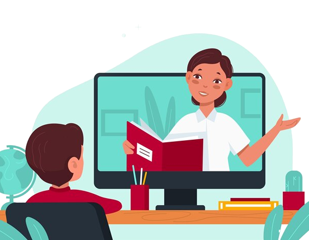 Person learning online